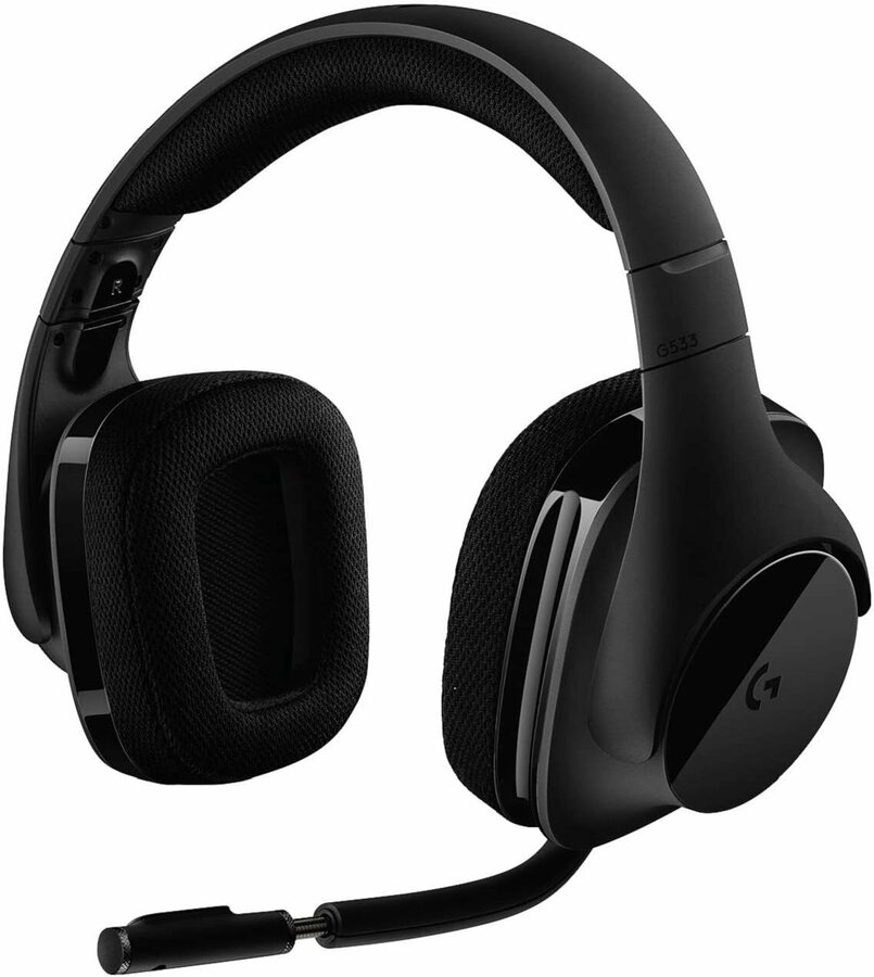 Logitech G533 Wireless Gaming Headset, 7.1, DTS, 2.4 Ghz, 15 H Batt ...