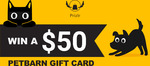 Win a $50 Pet Barn Gift Card from Prizlr