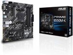 ASUS PRIME B550M-K AMD AM4 Micro ATX Motherboard $119 Delivered @ Amazon AU