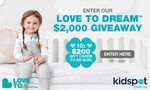 Win 1 of 10 $200 Love to Dream Vouchers from Kidspot