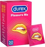 Durex Pleasure Me Ribbed and Dotted Condoms 30 Pack - $8.96 (Was $17) + Delivery ($0 with Prime/ $39 Spend) @ Amazon AU