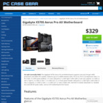 Gigabyte X570S Aorus Pro AX Motherboard $329 + Shipping @ PCCG