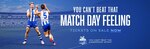 [TAS] 2 Tickets for $10 to AFL North Melbourne Vs Port Adelaide at Blundstone Arena, 14th May 2.10pm @ Ticketek