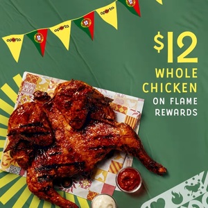 $15 Whole Chicken and Chips Thursdays 5-10pm - Online Orders Only @ Oporto  (SA & Select Stores Excluded) - OzBargain