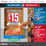 Traditional/Plant Based Pizzas $7.95 Pickup @ Domino's