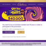 Win a Share of $40,000 Woolworths Gift Cards from Cadbury [Purchase of Cadbury Chocolate Bar from Woolworths]