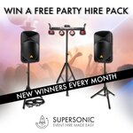 Win a Behringer Powered Speaker Hire Party Pack - Monthly Prize Draw from Supersonic Hire