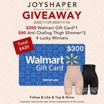 Win a US$300 Amazon Gift Card or 1 of 3 Joyshaper Anti Chafing Thigh Slimmers from Fitvalen