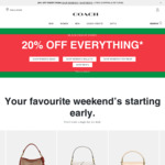 20% off Everything & Free Delivery @ Coach