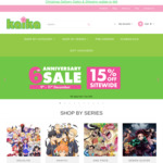 15% off Storewide Anime Merch @ Anime Kaika in-Store and Online