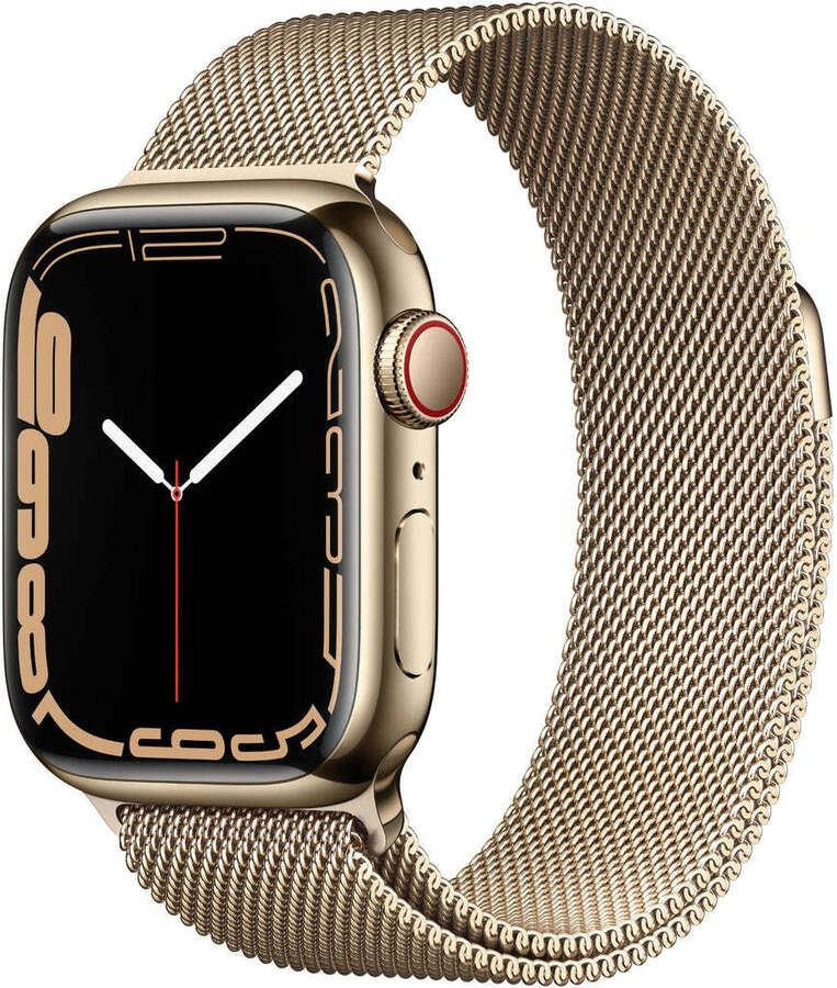 Apple Watch Series 7 41mm Gold Stainless Steel with Milanese Loop 688