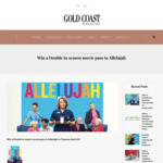 Win a Double in Season Movie Pass to Allelujah from Gold Coast Magazine