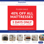 40% off Mattresses + Delivery ($0 in-Store/ SYD/MEL/BNE C&C) @ Sleeping Giant
