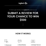Win $500 for Reviewing Products from Logitech