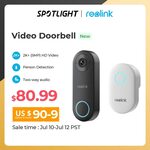 Reolink Video Doorbell (PoE) w/ Chime US$79.97 (~AU$120) Delivered @ Reolink Official Store AliExpress