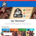 15% off Geronimo Jerky + $6.99 Delivery ($0 with $100 Order) @ Geronimo Jerky