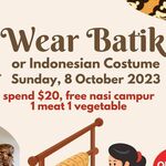 [VIC] Wear a Batik/Indonesian Costume and Spend $20, Get a Bonus Nasi Campur (1 Meat/1 Vegetable) @ Pondok Laguna (Carlton)