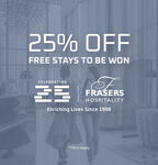 25% of Hotels @ Frasers Hospitality (Free Membership Required)