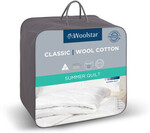 Woolstar Wool Cotton Summer Quilt: SB $83.40, DB $95.40, QB $113.40, KB $131.40, SKB $155.40 + Del ($0 w/ $149 Order) @ Woolstar
