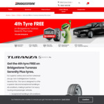 Bridgestone Turanza Serenity Plus 4th Tyre Free