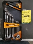 [TAS] GEARWRENCH 10-Piece 12-Point SAE 90T Combination Ratcheting Wrench Set $40 In-Store @ Bunnings Warehouse