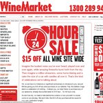 $15 OFF Sitewide for 24 Hours at WineMarket