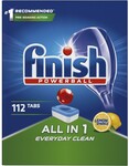 Finish All in One Tablets Lemon 112-Pack $15 (Was $38) C&C from Limited Stores [NSW, WA] @ BIG W