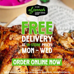 [VIC, NSW, ACT] Free Delivery on Mondays to Wednesdays (Products at In-Store Prices) @ El Jannah