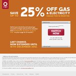 Origin Energy upto 25% off Electricity and Gas (NSW Only) - Extended to 15 Dec 2012