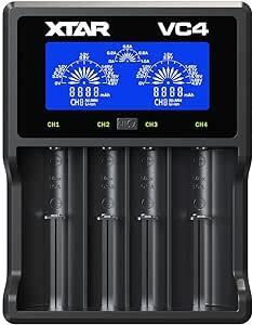 XTAR VC4 LCD 4 Bay Universal 18650 Battery Charger $24.70 + Delivery ($0 with Prime/ $59 Spend) @ XTAR direct via Amazon AU