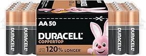 Duracell Coppertop Alkaline AA 50P $27.30 ($24.57 S&S), AAA 40P $20.30 ($18.27 S&S) + Del ($0 with Prime/ $59 Spend) @ Amazon AU