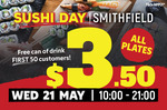 [QLD] $3.50 All Plates Wed 21st May @ Sushi Train, Smithfield (Cairns)