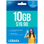 Lebara 30-Day 10GB Prepaid Mobile Plan $8 (Was $19.90) Delivered @ Lebara
