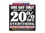 Spotlight - 20% off everything - one day sale Friday 26/12/2008