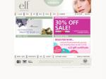 30% off already cheap cosmetics at E.L.F cosmetics. Most priced at $2.77!!!