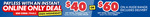 $40 off $300-$399.99 / $60 off $400+ Spend (Online Only, Exclusions Apply) + Delivery ($0 C&C) @ The Good Guys