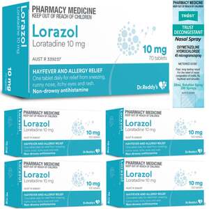 470x Loratadine 10mg & Bonus Nasal Decongestant $44.99 Delivered @ PharmacySavings