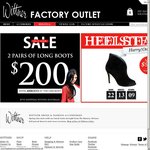 It's Back. Wittner $200 for 2 Pairs of Long Boots + $9.95 Shipping