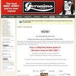 Two Packs of Geronimo Jerky 200g for $38 (Normally $48) Plus Freight