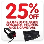 25% off All Logitech G Series Keyboards, Headsets, Mice and Gamepads at DickSmith (Starts Tomorrow)