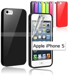 $1 Tpu Light Jelly Case for Apple iPhone 5 Bonus Screen Protector Free Shipping(was $5.49)