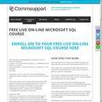 FREE Live on-Line Instructor Led Microsoft SQL Course