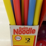 Foam Swim Noodles $2 Coles Clearance