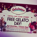 FREE Ice Cream at Gelatissimo Sydney Central Park Sat 23 Nov