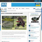 Win 1 of 2 ELK Golf Buggies with ELK Golf Bag Valued at $989 from SEN