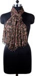 10% off on Gold Printed Silk Scarve @ $8.99 + Free Shipping on All Orders - Carpetandtextile.com
