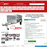 $1,100 (4.35% off) - 2015 6x4 Galvanised Cage Tipper Trailer @ GPT Tools (Campbellfield VIC)