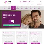 $100 Eftpos Card When You Take Real Family Life Cover @ Real Insurance (from $1.46/Wk) Min 40 Days