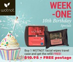 Buy a WOTNOT Facial Wipes Travel Case for $10.95 and Get The Refill FREE Delivered*