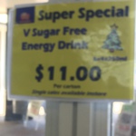 Sugar Free V 250ml Cans - 24 for $11 - Golden Circle Factory Outlet - Capalaba Qld